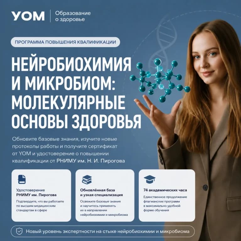 Нейробиохимия и микробиом: молекулярные основы здоровья