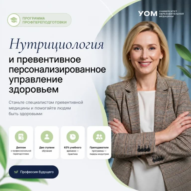 Нутрициология и превентивное персонализированное управление здоровьем