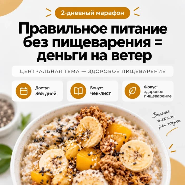 Правильное питание без пищеварения = деньги на ветер