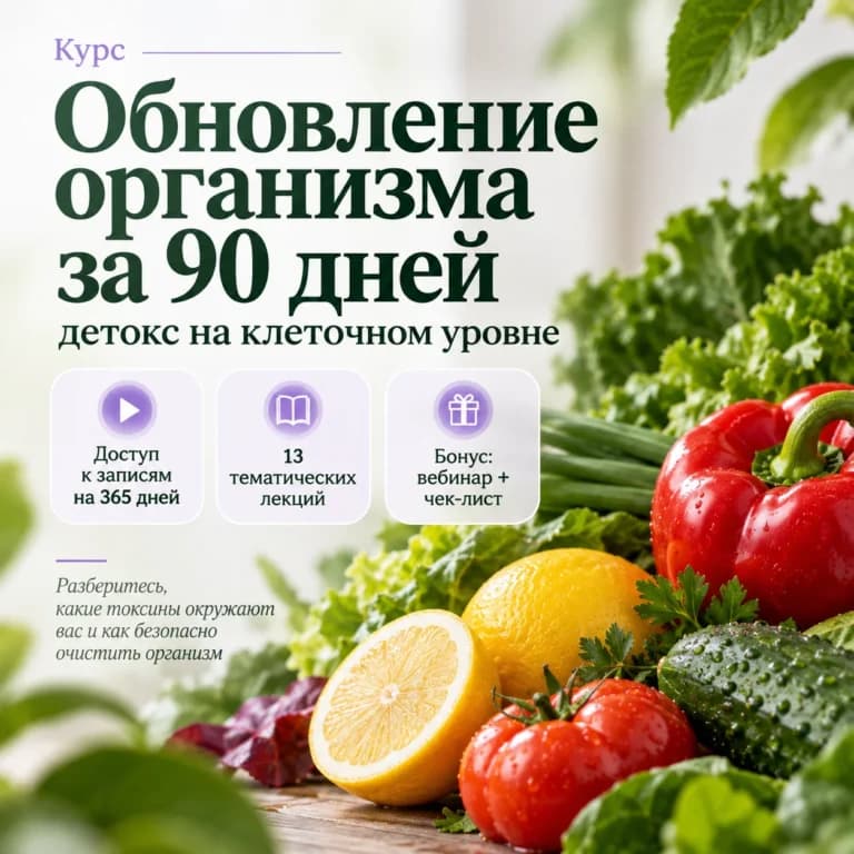 Обновление организма за 90 дней: детокс на клеточном уровне