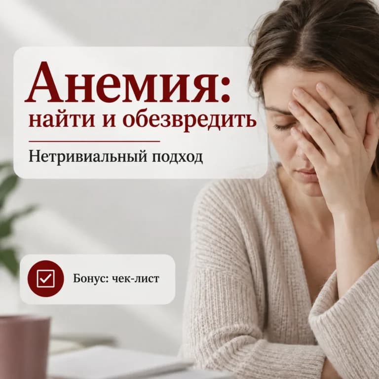 Анемия: найти и обезвредить