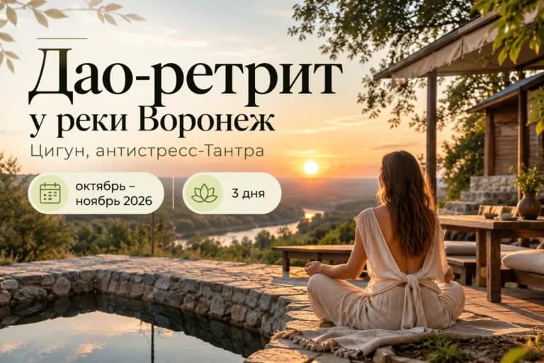 Дао-ретрит у реки Воронеж: Цигун, антистресс-Тантра