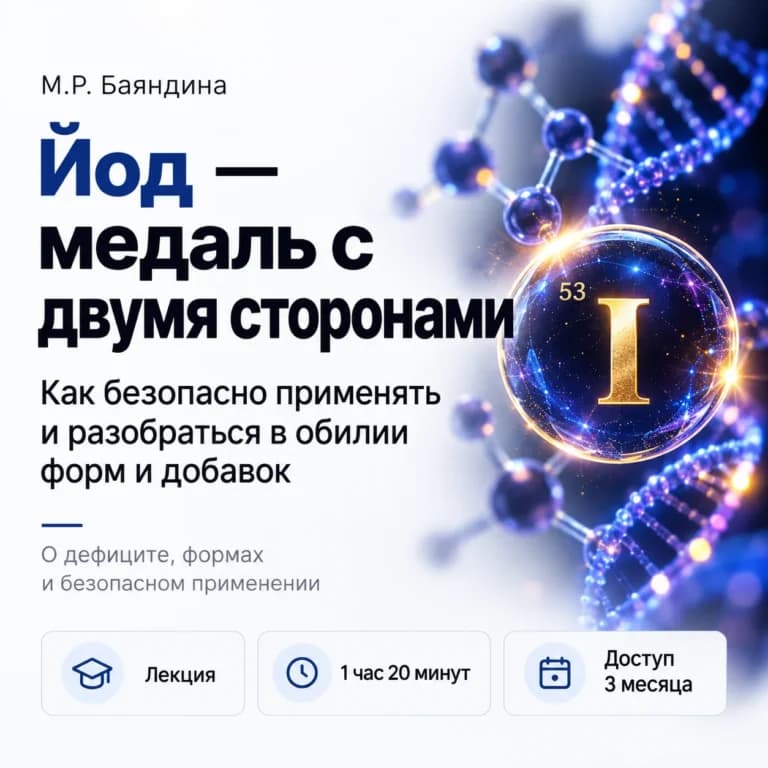 Йод: медаль с двумя сторонами. Как безопасно применять и разобраться