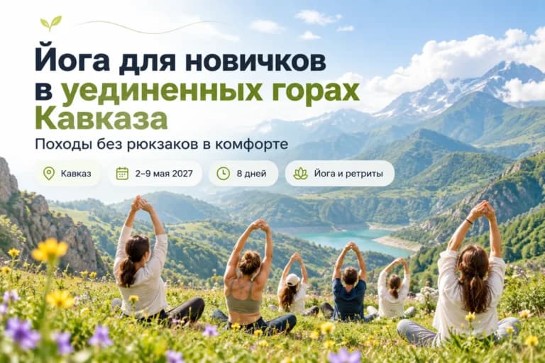 Йога для новичков в уединенных горах Кавказа