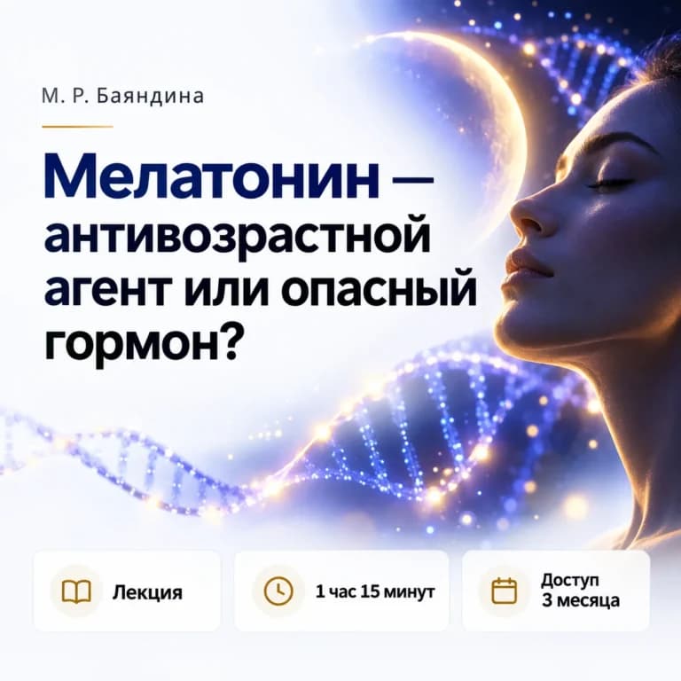 Мелатонин — антивозрастной агент или опасный гормон?